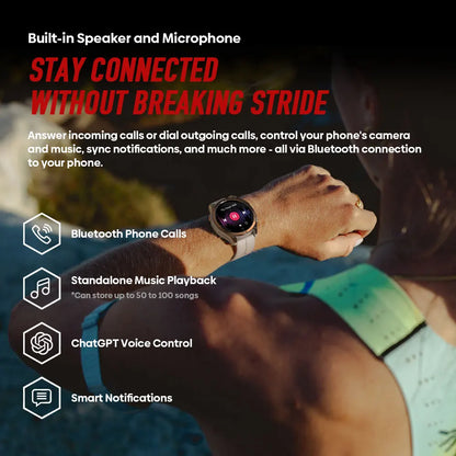 New Zeblaze Stratos 4 Pro GPS Smart Watch 1.43''AMOLED Display Dual-Color Flashlight Music Storage 170+ Workout Modes SmartWatch