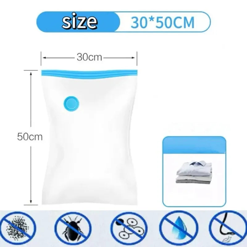 Vacuum Storage Bags,for Bedding,Pillows,Towel,Clothes Space Saver Travel Storage Bag,With Hand Pump,Vacuum Bag Package