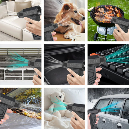 Turbo Fan Electric Air Duster Portable 130000RPM Cleaning Jet Blower Tool Car Blowing Snow 4 Gears adjustable Type-C Charging