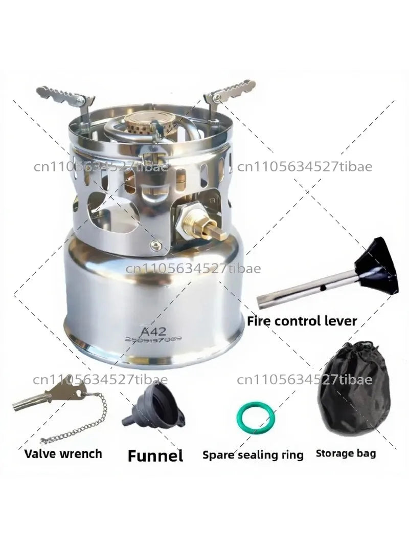 Alcohol Stove for Outdoor Camping, Tea Brewing & Picnic, Portable Vaporizer Stove, Integrated Design