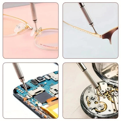 1/2/10pcs Mini Hand Glasses Screwdrivers 3-in-1 Spectacle Repair Kits Multifunction Sunglass Watch Glasses Screwdriver Set with