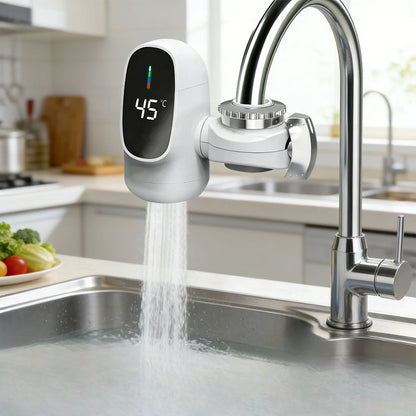 110V Instant Electric Hot Water Faucet Energy Saver Hot Cold Mixer Fast Heating Electric Heater Faucet for Kitchen Sink Bathroom