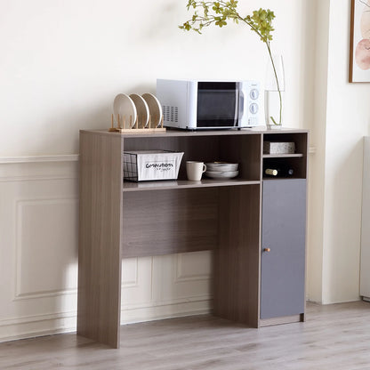 Sideboard Kitchen Buffet Cabinet with Storage, Modern Kitchen Pantry Storage Cabinet with Shelve, Folding Table Storage Cabinet