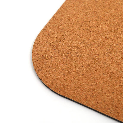 Natural Cork TPE Yoga Mat Non Slip Eco Friendly 183x61cm Thick 10mm Cushion for Home Fitness Pilates Workout