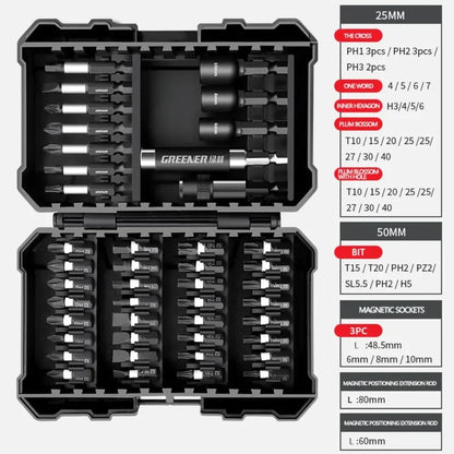 Screwdriver Batch Head Set Household Impact Driver Strong Magnetic Inner Hexagonal Cross Drill Bit Special Tool for Electricians