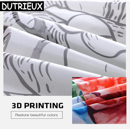 Genshin Impact Raiden Shogun 3D Printed Bedding Set Duvet Covers Pillowcases Comforter Bedding Set Bedclothes Duvet Cover