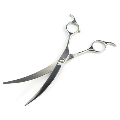 Dog Grooming Scissors Professional 7.5" Big Curved Scissors Pet Scissors for Groomer Dog Beauty Shears ножницы tijeras tesoura