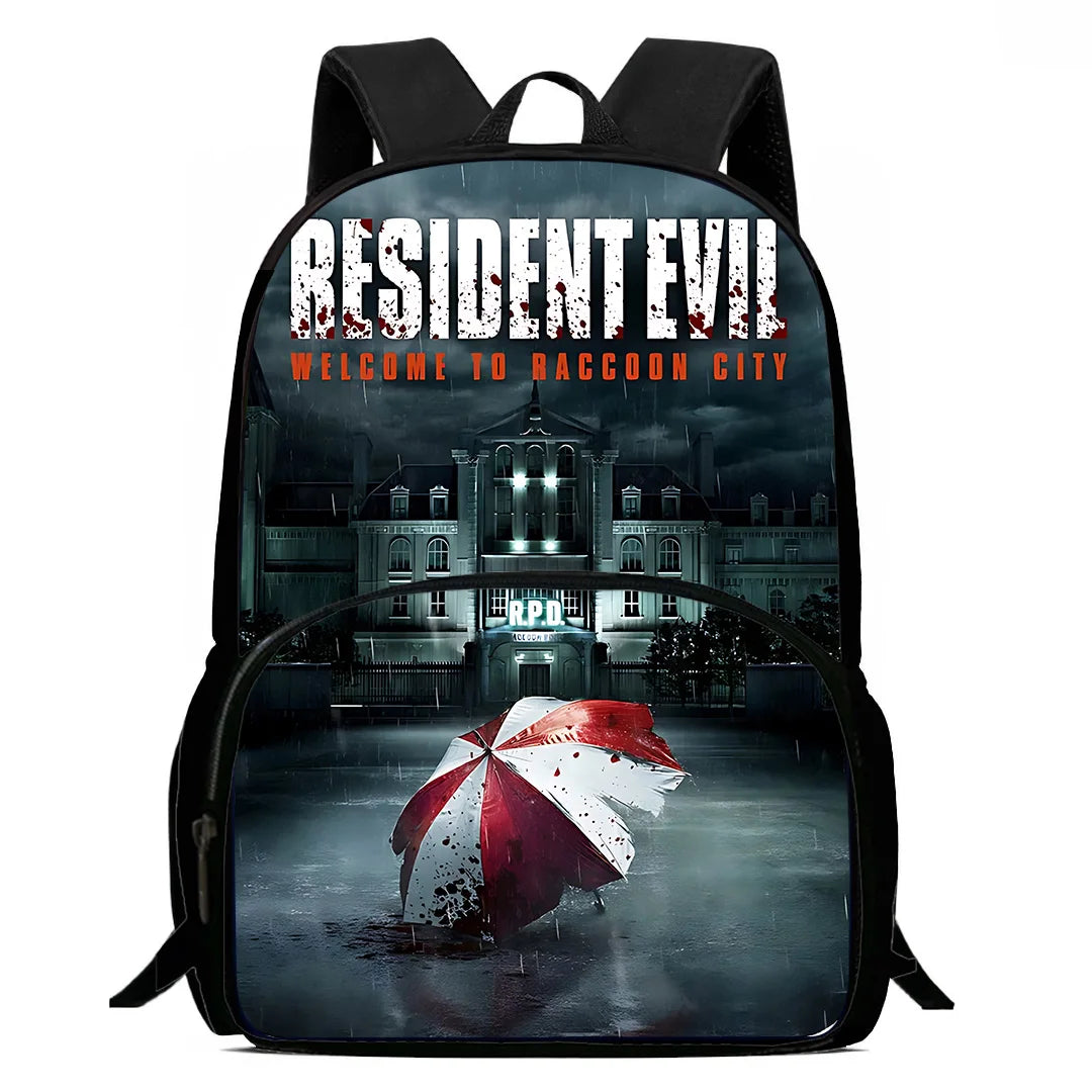 Backpacks Movie Residents Evil Boys and Girls Student Birthday Gift Child School Bags Large Capacity Camping Durable Rucksack