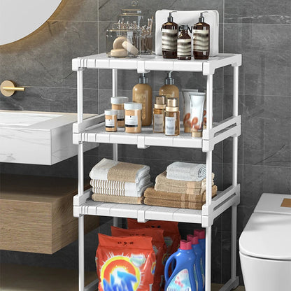 Closet Shelf Wardrobe Organizer Stackable Shelves Clother Storage Rack Telescopic Punch-Free Adjustable Wardrobe Divider Board