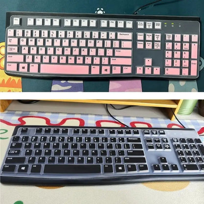 20CB Keyboard Cover for K120 MK120 Corded Keyboard Silicone Keyboard Protectors Skin Ergonomic Keyboard Protective