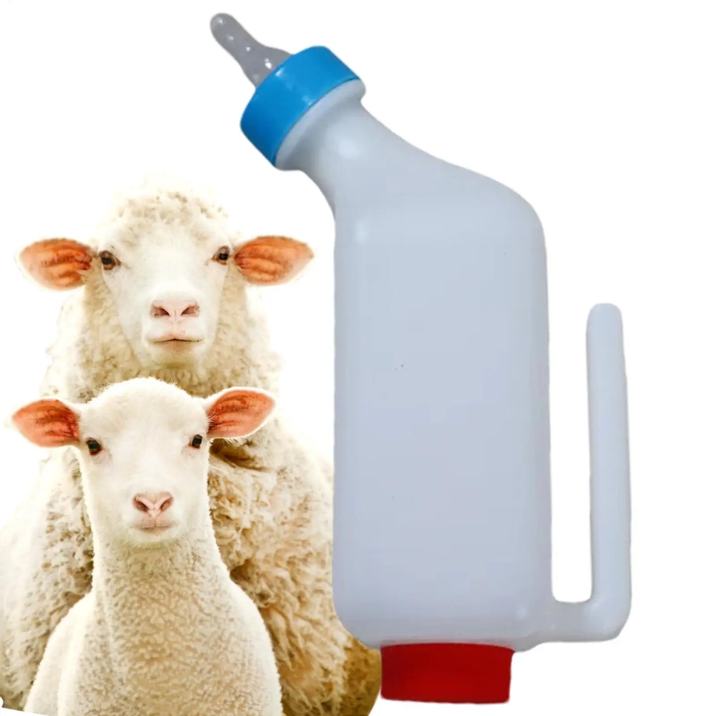 Goat Bottles For Feeding Baby Goats Lamb Bottle Feeding Bottle Lamb Feeder Bottle Milk Feeder Hangable Goat Bottle Lamb Nursing