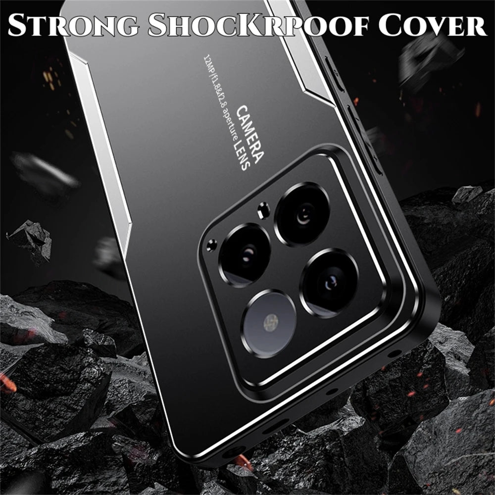 ShockProof Alloy Metal Case For Xiaomi 17T 15T 13T 14T 12T 11T 12X 15 14 13 12 Mi 11i 17 Pro Max Silicone Back Cover Shell Cases