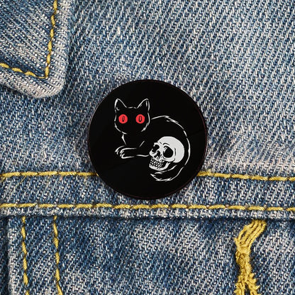 Lapel teacher tote Bag backpacks Badge Cartoon gift Pines Brooch for women Non Binary Pride cat Pins Custom cute Pines Shirt
