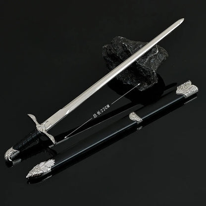 22cm Sword of Altair Game Peripheral Metal Craftsmanship Model with Sword Sheath Desktop Decorate Ornaments Birthday Gifts Toys