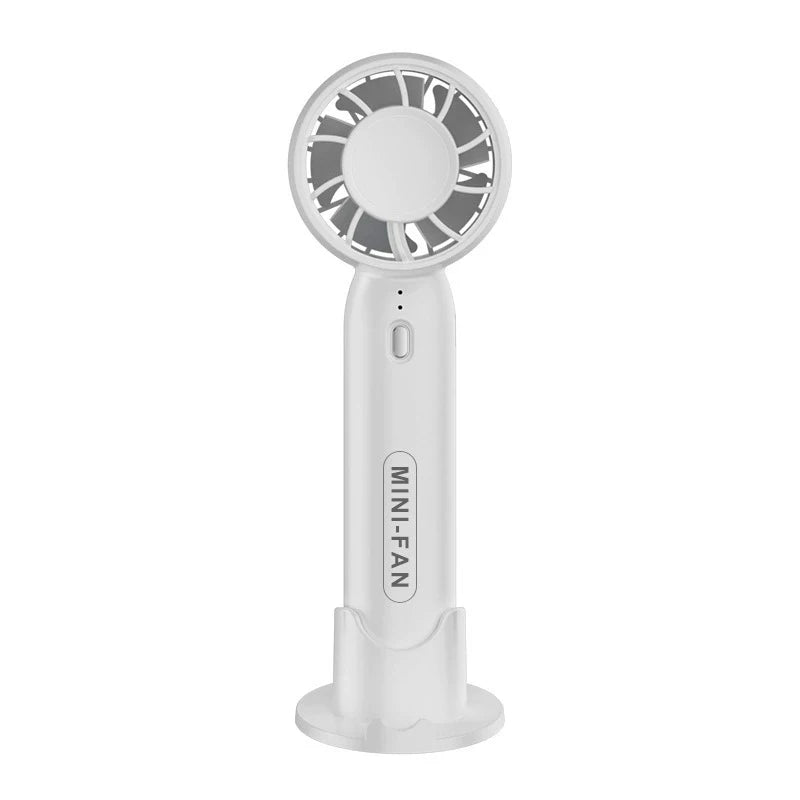 Portable Neck Fan (USB Rechargeable) – Mini Hands-Free Fan with Powerful Airflow & Quiet Operation; Suitable for Outdoor Use
