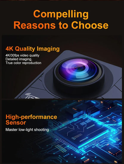 Action camera 4k Ultra Remote control IP68 sport cam for Diving 1080p Camera WlFl 120° H.264 Selfie Photograph for Android lOs