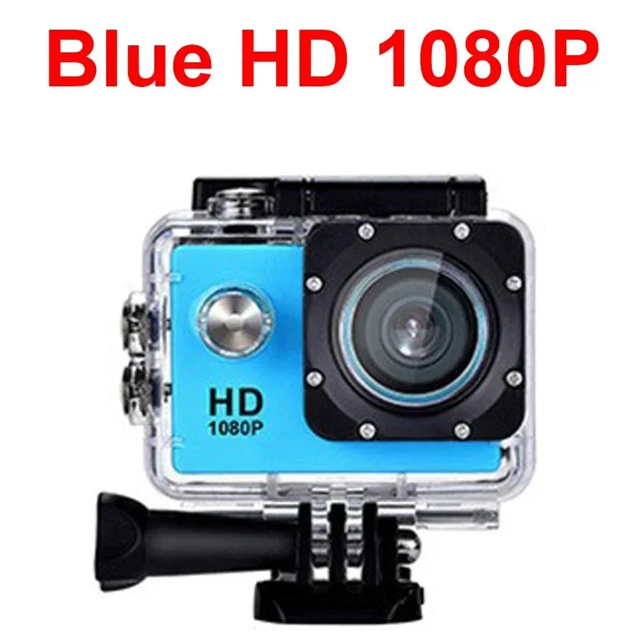 Action Camera Ultra Full HD 1080P 2.0-inch Screen Camcorder Underwater Waterproof Video Recording Sport Extreme Go Pro Cam