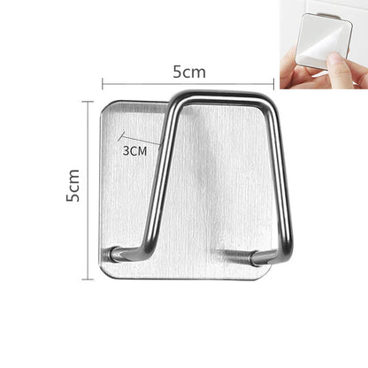 Stainless Steel Sink Sponge Rack For Sponge Steel Wire Ball Draining Paste The Inner Wall Of The Sink Kitchen Supplies