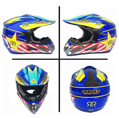 Kirim 3 Buah Hadiah Helm Sepeda Motor Helm Off-Road Sepeda Downhill AM DH Cross Helm Capacete Motocross Casco helmet motorcycle