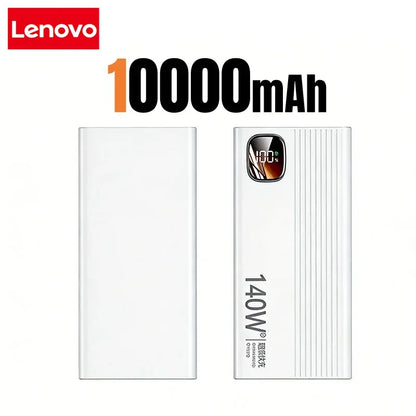 Lenovo 500000mAh 140W PowerBank Super Fast Charge Portable Powerbank External Battery Charger LED Display For iPhone