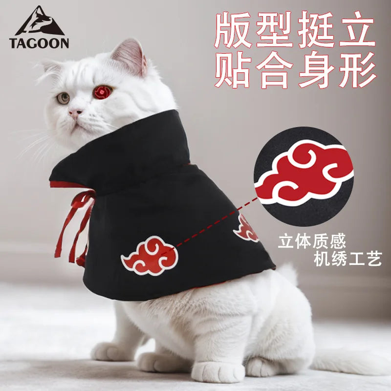 New Anime Haruto Pet Cloak Clothes Pet Cat Dog Cosplay Costume Hokage Uzumaki Akatsuki Photo Props Birthday Fans Gifts Toys