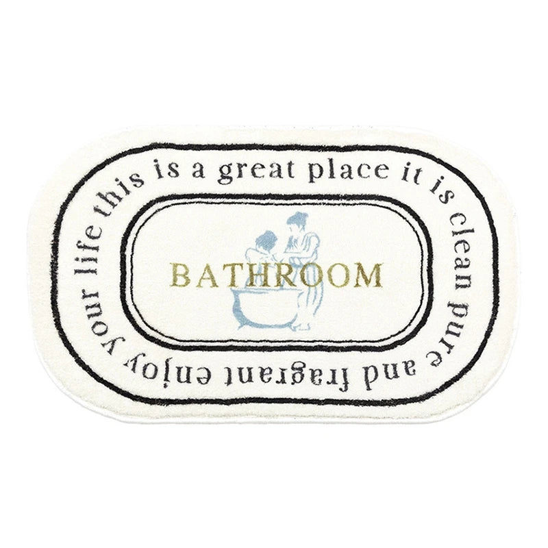 Non-Slip Bath Mat INS Style Doormat Absorbent Carpets Entrance Rug Balcony Floor Mats Living Room Bathroom Area Rugs 발매트
