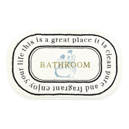 Non-Slip Bath Mat INS Style Doormat Absorbent Carpets Entrance Rug Balcony Floor Mats Living Room Bathroom Area Rugs 발매트
