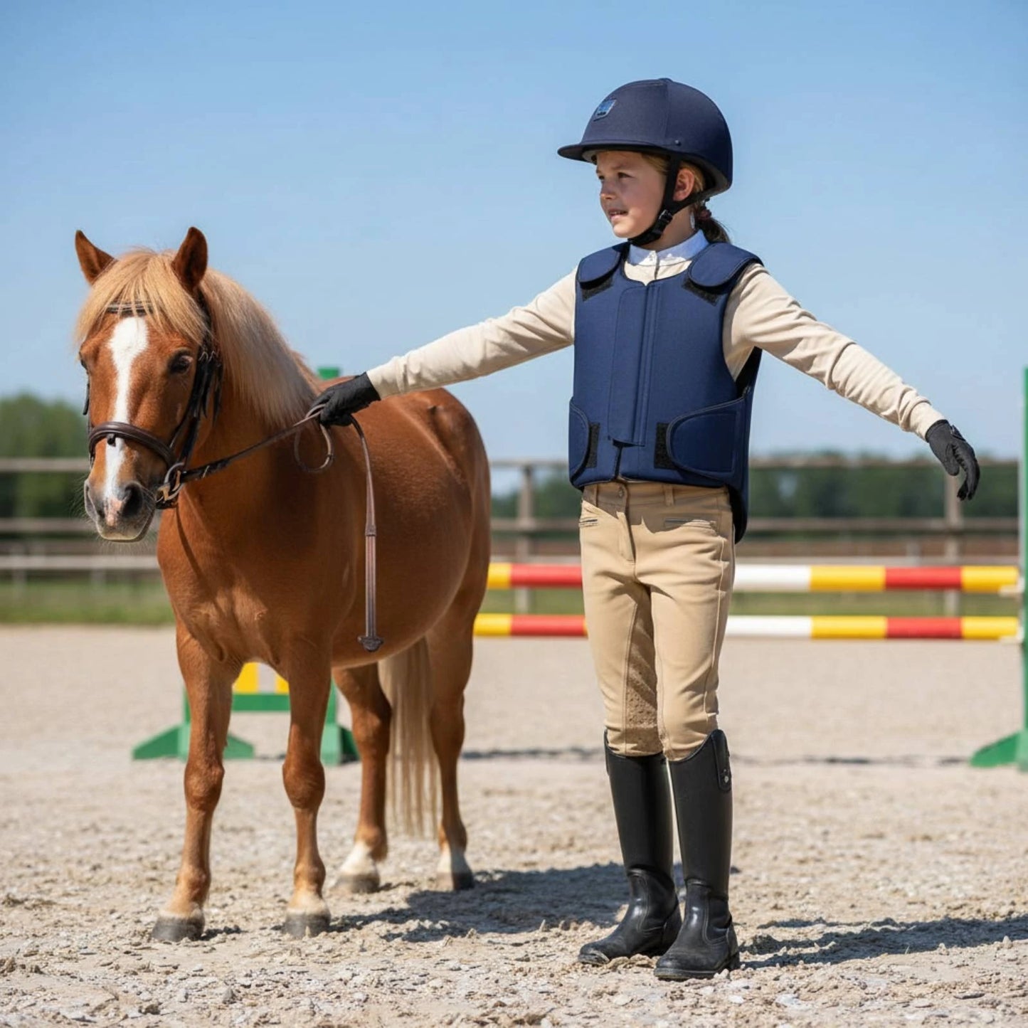 Kids Riding Long-Lasting Equestrian Body Protector Horse Riding Safety Vest Padded Sports Gear Shock Absorbing