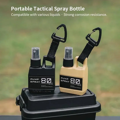 Spray Bottle Pump with Buckle Portable Outdoor Camping Travel Spray Bottle Cosmetic Container Alcohol Perfume Refillable