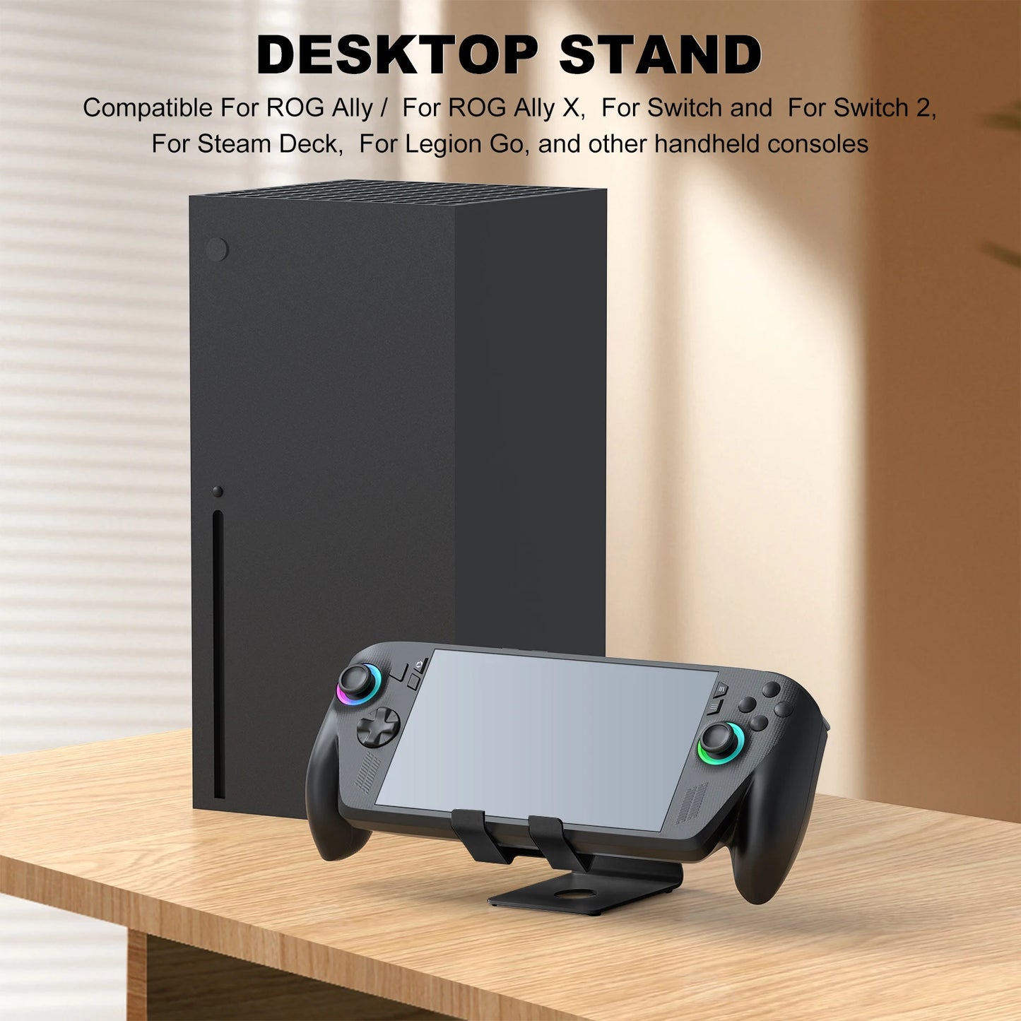 Desktop Stand Game Console Accessories Game Console Holder Storage Bracket for ROG Xbox Ally/X for Switch 2/Steam Deck