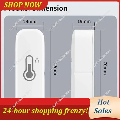 Daily Sale Wifi Enabled Temperature Humidity Sensor, Indoor Thermometer And Hygrometer Monitor Work For Smart Life Home