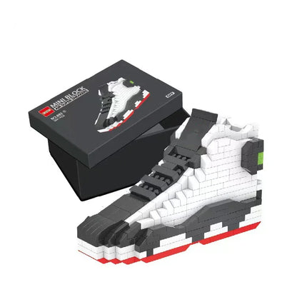 Mini Sports Basketball Shoes Building Blocks Sneakers Model DIY Assembly Bricks Toys For Children Boys Birthday Christmas Gifts