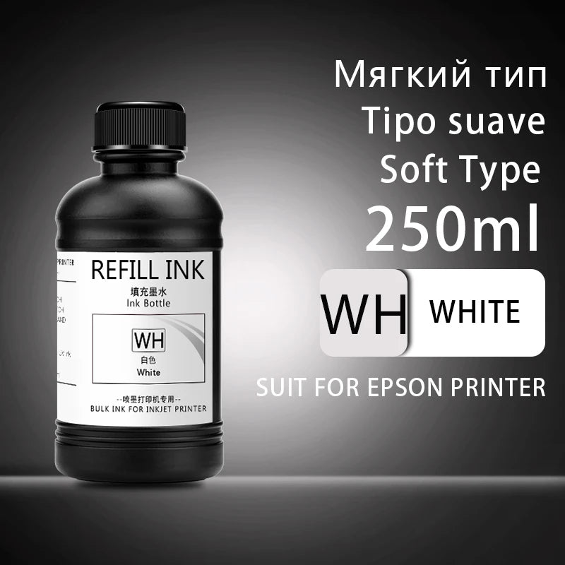 250ml UV Curing Ink For Epson XP600 TX800 XP-600 TX-800 L800 L805 L1800 R290 R300 1390 1400 1410 1430 DX5 DX7 DX10 UV Printer