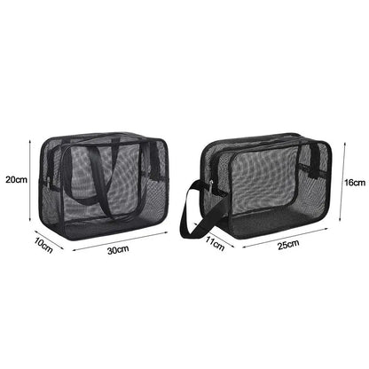 Big Pockets Tote Bag Easily Carry Beach Mesh Shower Mesh Shower Bag Quick Dry Shower Storage Bag Beach