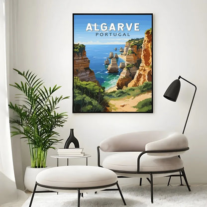 Pictures Portugal Painting Poster Room Decor Home Decoration Interior Wall Art Printing Waterproof Bathroom BedRoom Posters Gift