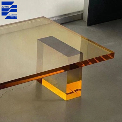 Glamourous Furniture Modern Minimalist Designer Acrylic Gradient Coffee Tables for Home or Dining Side Sofa Table