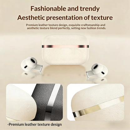 TWS In-ear Leather-crafted Earphones Wireless Earbuds Featuring Sleek Fit Long-lasting All-day Battery Integrated Mic for Users