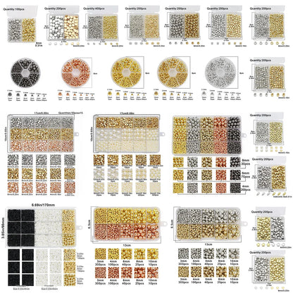 CCB Craft Kits A Variety of Styles Sizes—Handmade DIY Jewelry Making Materials Accessories for Bracelets Necklaces Other Jewelry