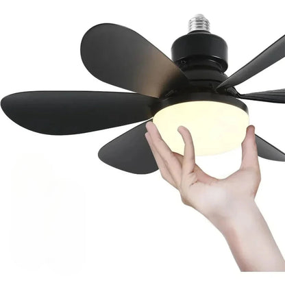 30W/40W Ceiling Fan with Remote Control LED Light Fan E27 Base, Intelligent Silent Ceiling Fan for Bedroom and Living Room
