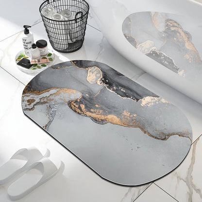 Soft Bathroom Mat Diatomaceous Earth Floor Mats Bathroom Rugs Super Absorbent Toilet Carpet Door Bath Foot Mats Non-slip Shower
