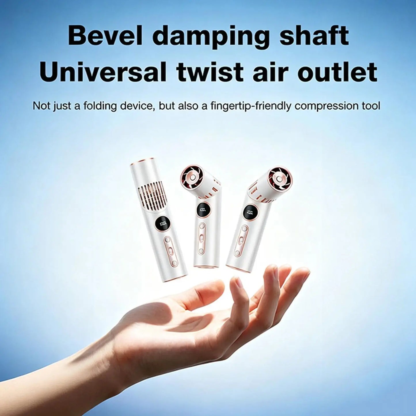 Portable Handheld Fan Foldable Mini Powerful Rotatable Device Small Portable Fan For Summer Camping Outdoor Beach Festival