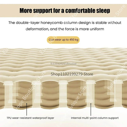 Outdoor Thicken Camping Mattress Ultralight Self-inflating Air Mattress Built-in Inflator Pump For Travel Hiking Fishing