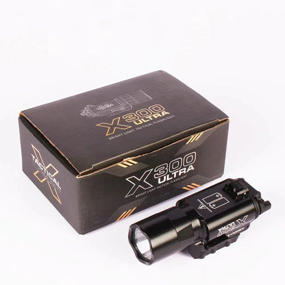 Surefir X300U Scout Light Gun Light Lanterna Rifle Strobe Flashlight Fit 20mm Rail Airsoft Hanging FlashlightHunting