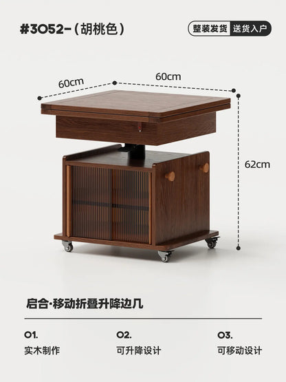 Mobile Small 60cm Coffee Table Home Living Room Luxury Folding Lounge Center Side Table Carts Mesa De Centro Nordic Furniture