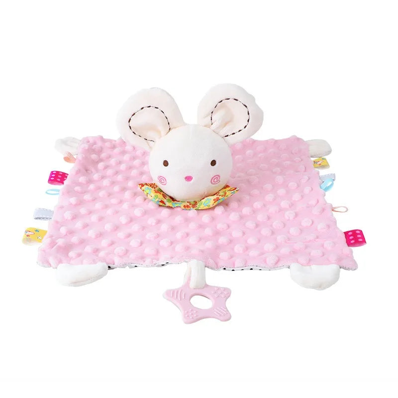 Elephant Baby Comforter Blanket Soft Appease Towel Baby Rattle Animals Toys Soothe Reassure Sleeping Towel Lathe Hang Toddler