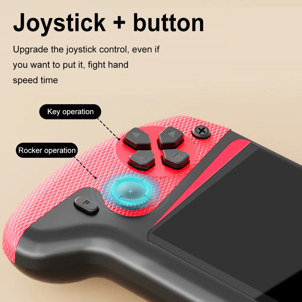 Portable Game Console 3.5inch LCD Screen Built-in 500 Games Nostalgic Game Console 1200mAh Video Game Console for Single Player