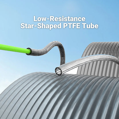 Creativity 3D Printer Parts Low-Resistance Star Shaped PTFE Tube Ultra-Smooth Flow Heat-Resistant Durability for Lab X1P1 A1 AMS