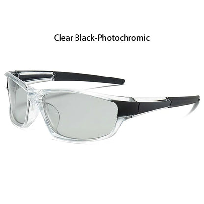 Photochromic Polarized Sports Vintage Sunglasses Men Women Fishing Cycling Driving Mountaineering Chameleon Sun Glasses UV400