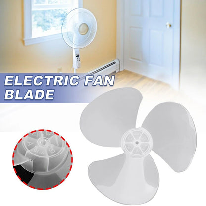 14Inch 3 Leaves Plastic Fan Blade Electric Fan Accessories Household Standing Pedestal Fan Blade Table Fanner With Nut Cover