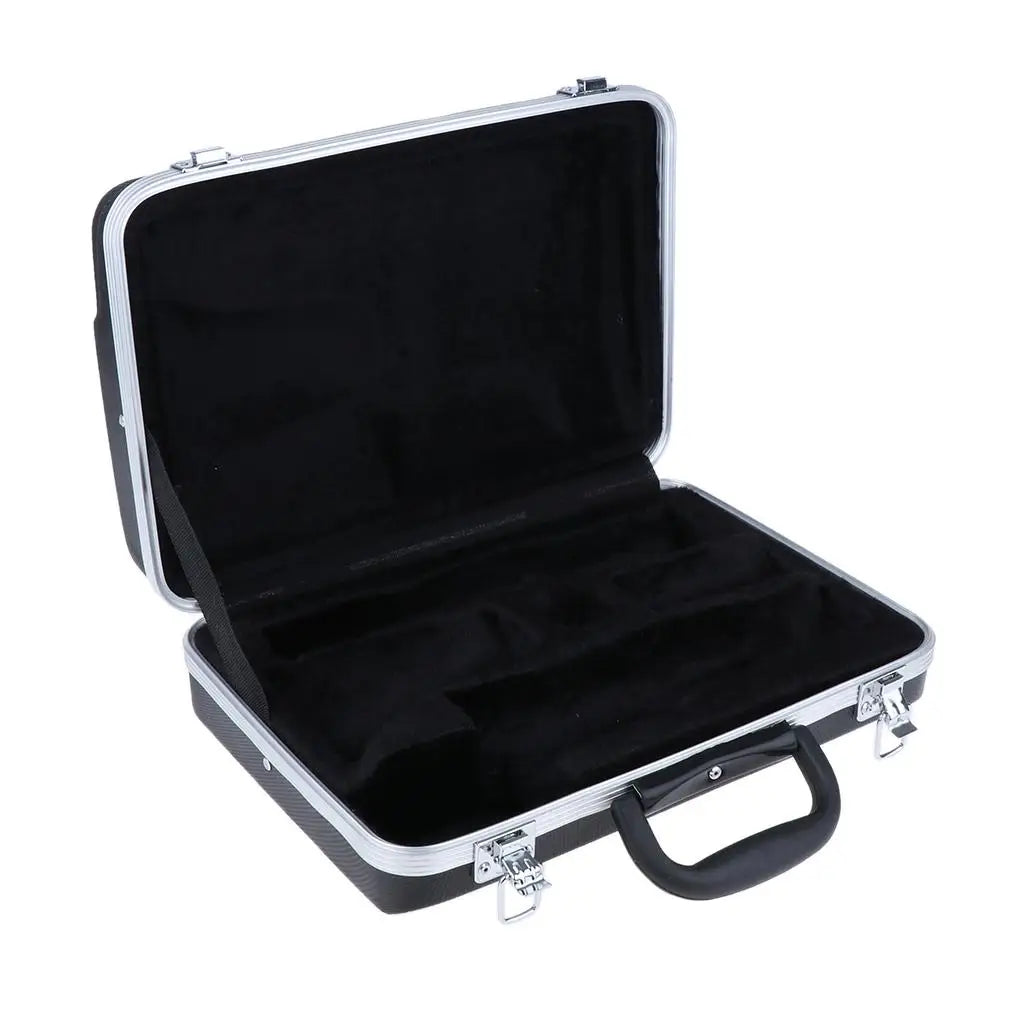 Clarinet Carrying Suitcase Box ABS Material Suspension Padding Accessories Bag for Music Instrument Storage